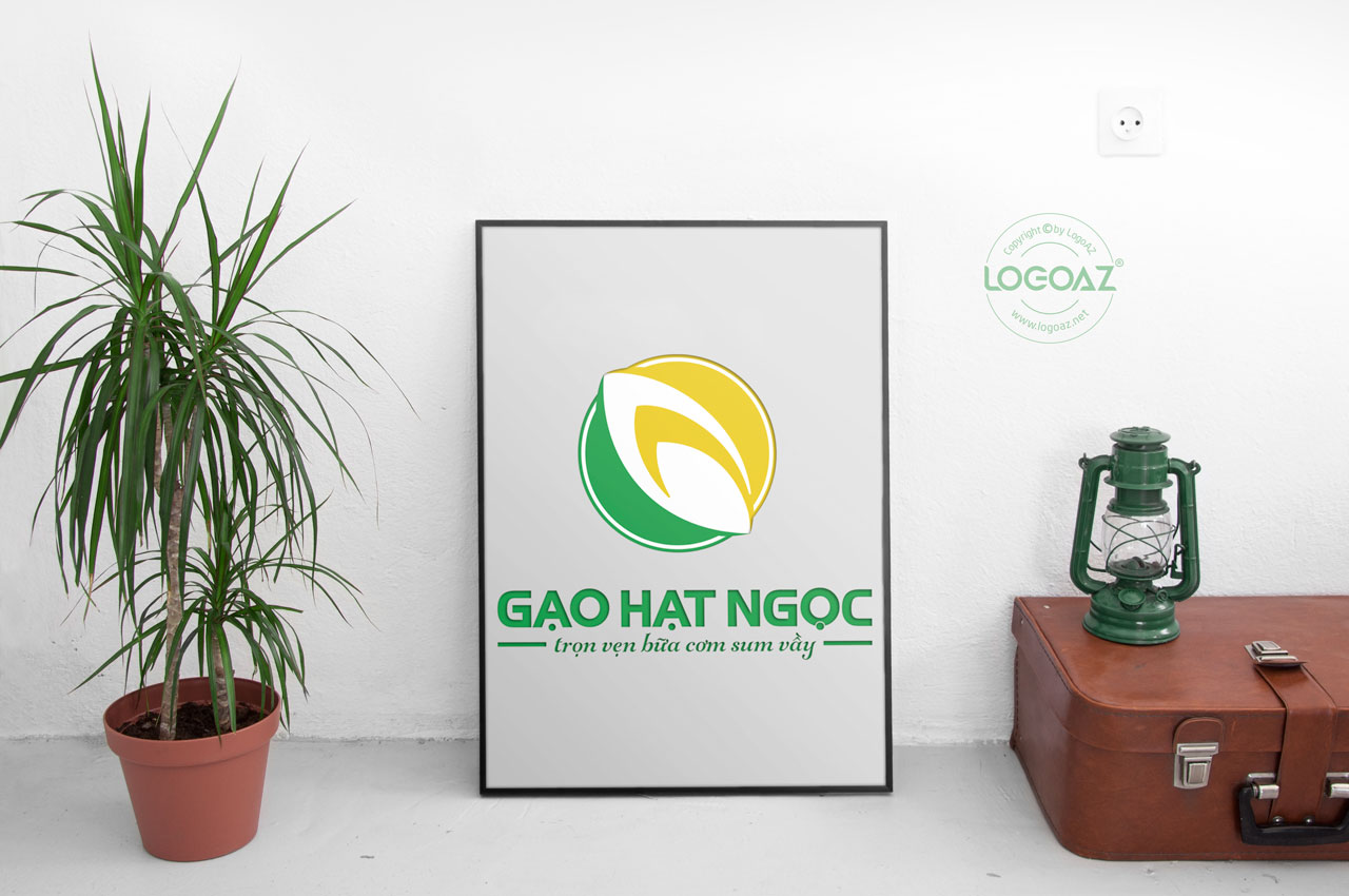 Thiết Kế Logo Thương Hiệu GẠO HẠT NGỌC Tại LOGOAZ