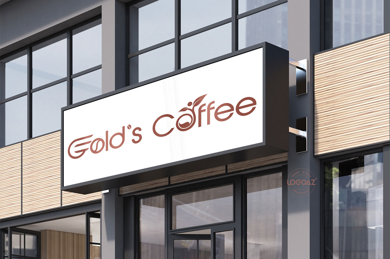 Thiết Kế Logo Thương Hiệu GOLD’S COFFEE Tại LOGOAZ